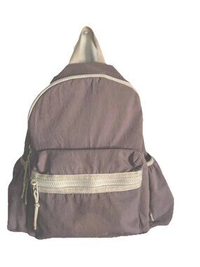 Zara Nylon Backpack Medium Soft Pale Lilac White Trim color - Pre-owned